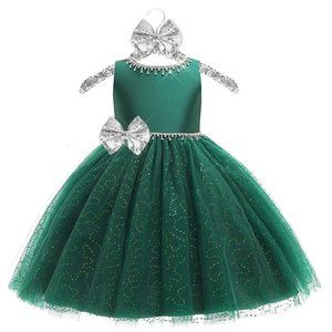 NWT Beautiful Sparkling Bling Rhinestone Sequins Christmas Or Flower Gir…